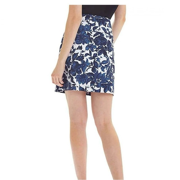 S.C.&CO. WOMEN'S TUMMY CONTROL SKORT, Blue Floral Pattern, Size XL - Picture 2 of 13